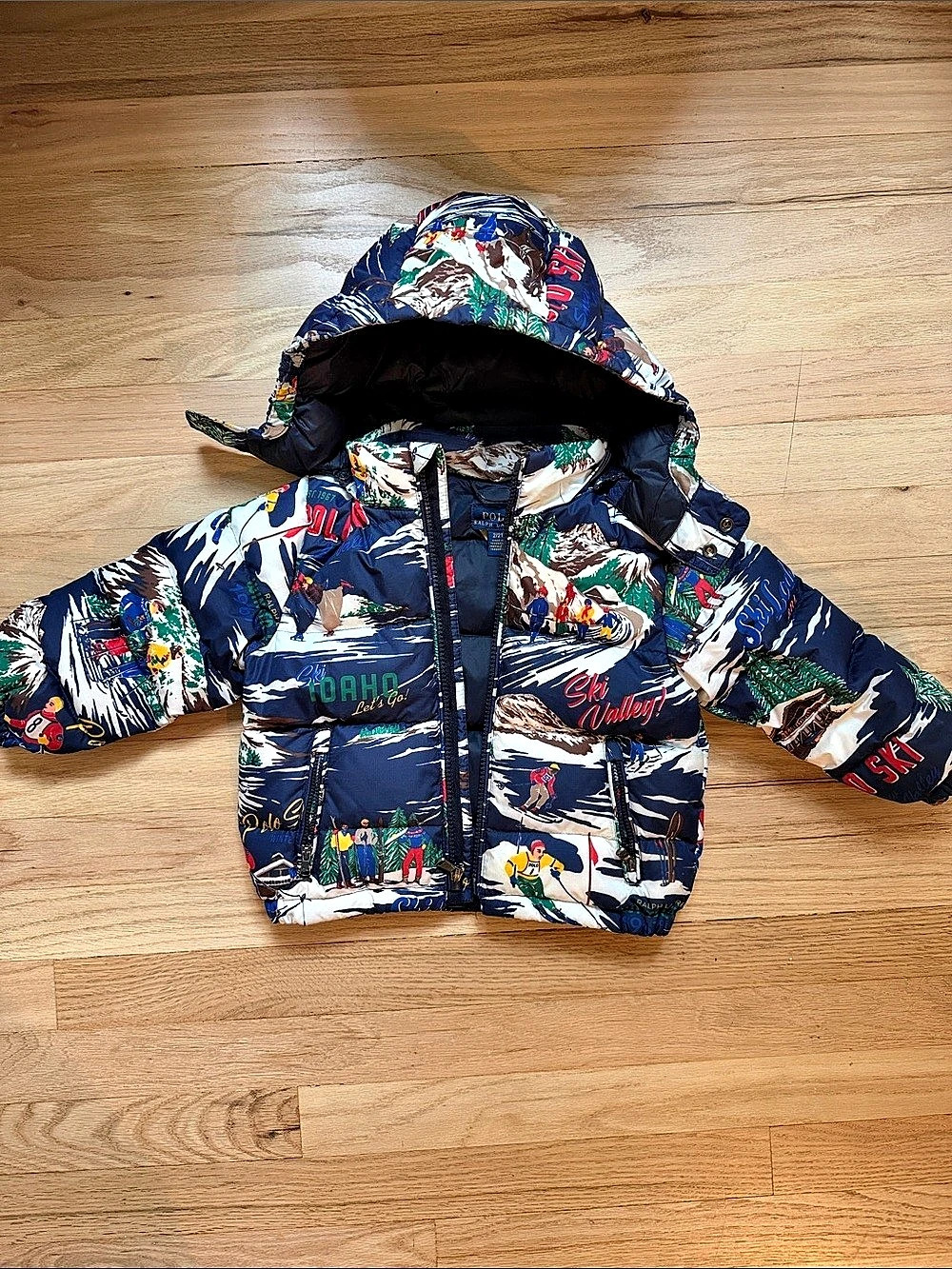 Polo Ralph Lauren Ski-Print Down Puffer Jacket Boys 2T